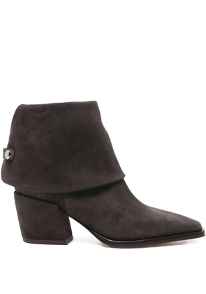 AGL 70mm suede boots - Brown