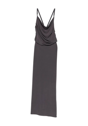 Coperni draped gown dress - Brown