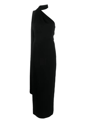 Solace London The Demi one-shoulder maxi dress - Black
