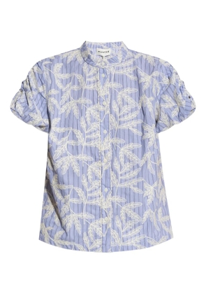 MUNTHE floral-print button-up shirt - Blue
