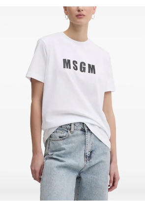 MSGM logo-print t-shirt - White