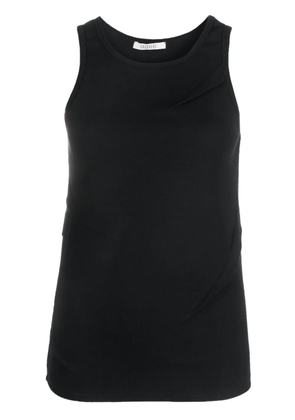 Gauchère round-neck sleeveless tank top - Black