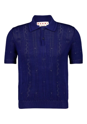 Marni cotton polo shirt - Blue