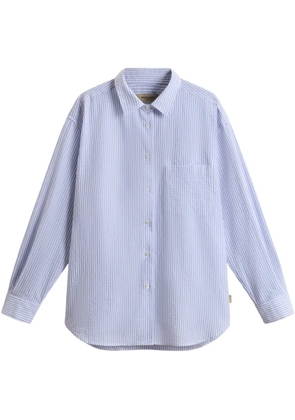 Woolrich seersucker cotton shirt - Blue