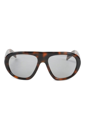 Prada Eyewear acetate geometric sunglasses - Brown