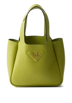 Prada mini leather tote bag - Green