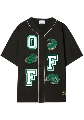 Off-White Croco baseball shirt - Black