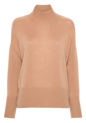 Allude mock-neck cashmere sweater - Brown