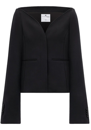 Courrèges Ellipse Heritage collarless blazer - Black