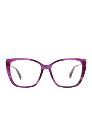 Max Mara Eyewear striped cat-eye glasses - Gold