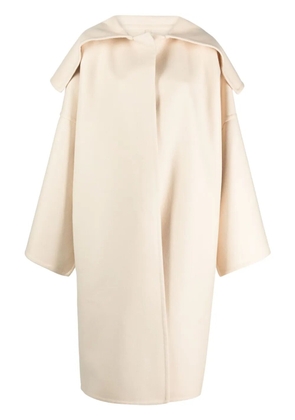 Calcaterra felted virgin-wool coat - Neutrals