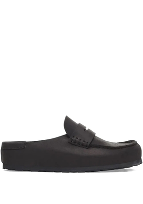 Birkenstock penny-strap leather slides - Black