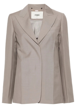 FENDI single-breasted blazer - Neutrals