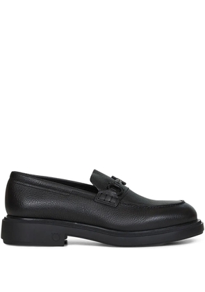 Ferragamo Gancini-detail loafers - Black