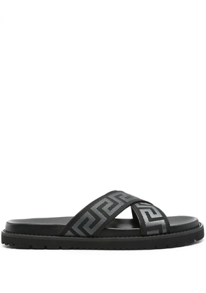 Versace Greca slides - Black