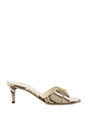 FENDI 55mm Ffold sandals - Neutrals