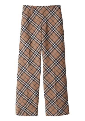 Burberry checked tailored trousers - Neutrals