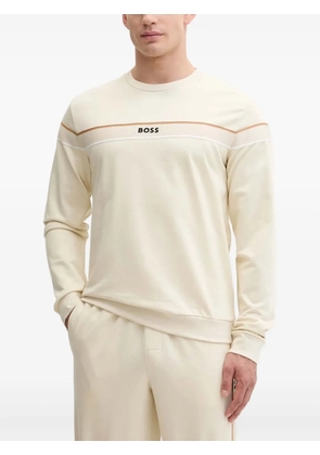 BOSS Iconic logo-deatil sweatshirt - White