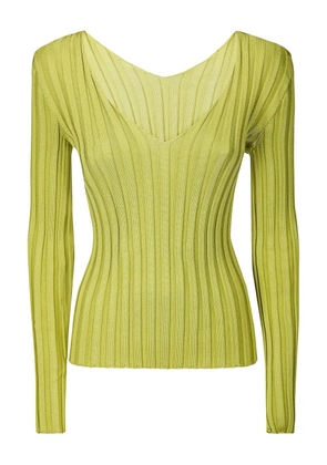 LUSSI ribbed jumper - Green