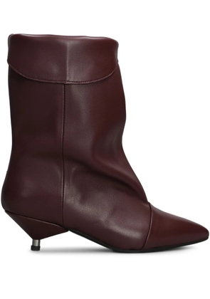 Gisel Moire 50mm Miriam boots - Red