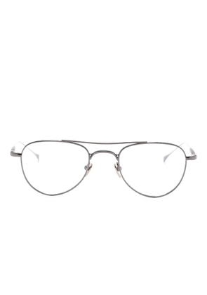 Masunaga GMS-129T pilot-frame glasses - Silver