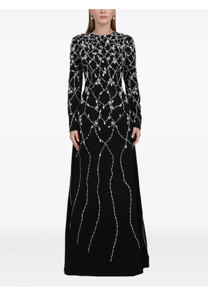 Dina Melwani embellished maxi dress - Black