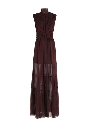 Ulla Johnson high-neck maxi dress - Brown