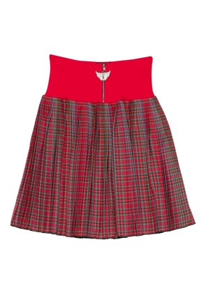Chopova Lowena Fret pleated skirt - Red