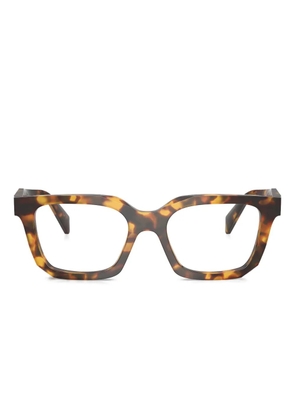 Prada Eyewear square-frame tortoiseshell glasses - Brown