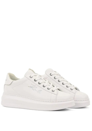 Karl Lagerfeld rhinestone-embellished low-top sneakers - White
