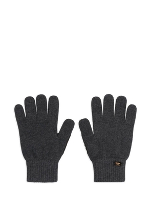 Moorer Easton knitted gloves - Grey