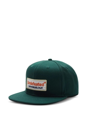 Undefeated patch snapback cap - Green