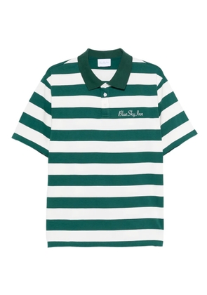 BLUE SKY INN striped embroidered polo shirt - Green