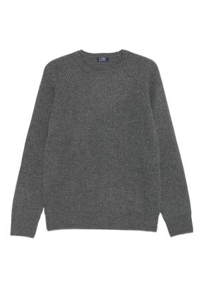 Barba ribbed raglan-sleeve sweater - Grey