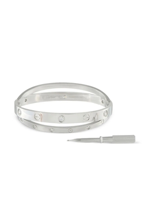 Cartier 18K white gold Love diamond bracelet - Silver