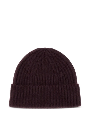 Lisa Yang ribbed wool beanie - Brown