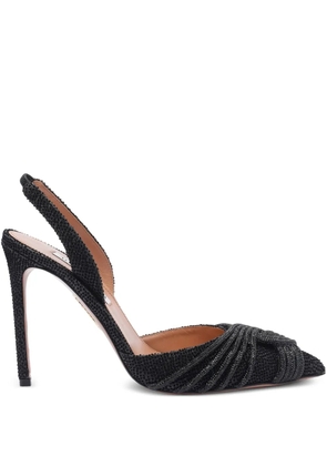 Aquazzura 120mm pointed-toe slingback pumps - Black