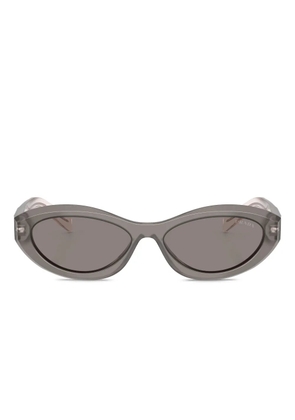 Prada Eyewear Symbole oval-frame sunglasses - Grey