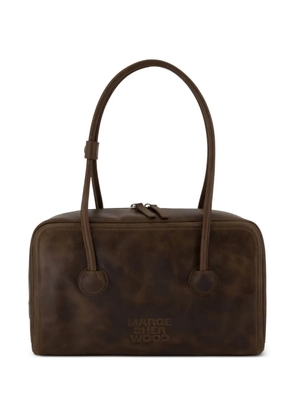 Marge Sherwood Boston top-handle calfskin shoulder bag - Brown