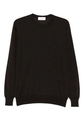 Lardini long-sleeve crew-neck sweater - Brown