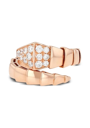 Bvlgari Pre-Owned 18kt rose gold Serpenti Viper ring - Pink