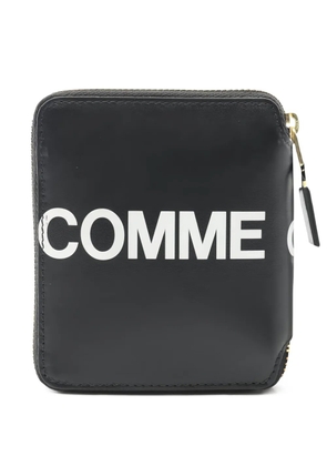 Comme Des Garçons Wallet 2020s logo round-zip wallet - Black