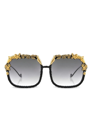 ANNA-KARIN KARLSSON The Garden square-frame sunglasses - Black