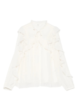 Ba&Sh ruffled blouse - White