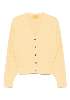 Guest In Residence v-neck button-hem cardigan - Yellow