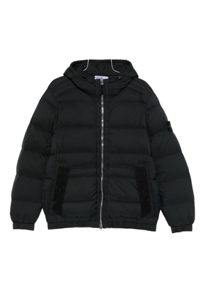 Stone Island hooded padded coat - Black