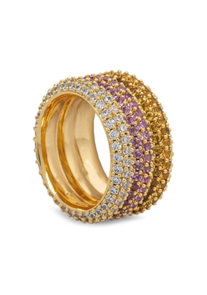 GUESS USA crystal-embellishment ring - Gold