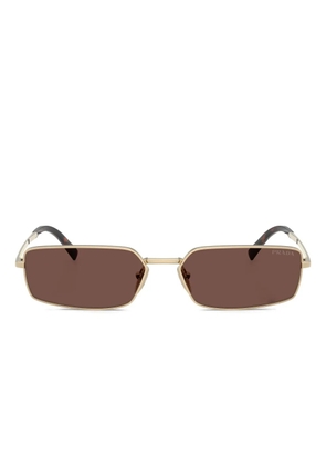 Prada Eyewear rectangular-frame sunglasses - Gold