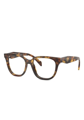 Prada Eyewear round-frame glasses - Brown