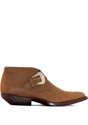 Sonora 30mm buckle-fastening suede boots - Brown